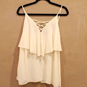 Bailey 44 size large silk front top